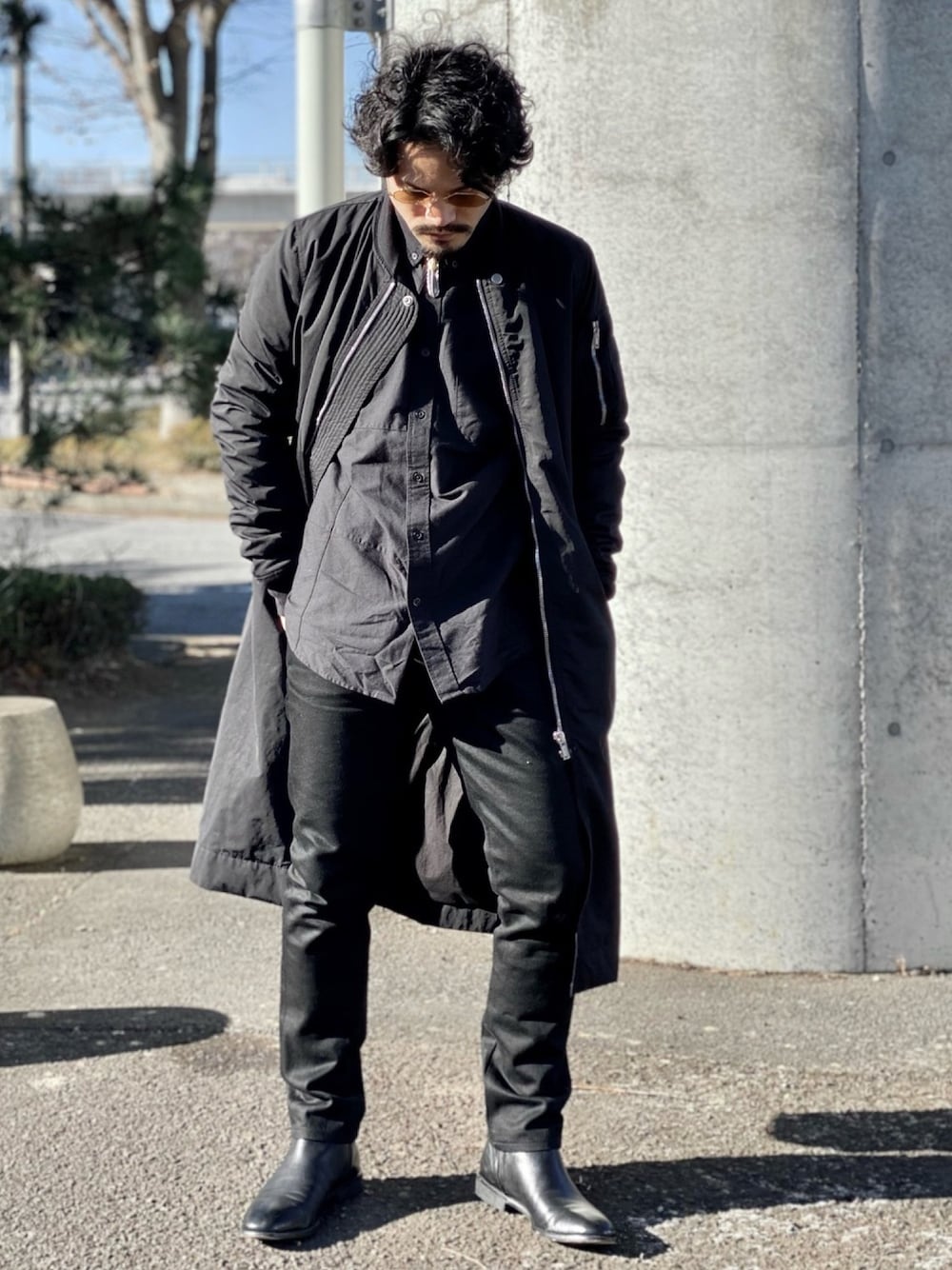 Rick Owens Drkshdw ロングMA-1 ボンバージャケット コート Rick Owens リックオウエンス DU16F8960-MU DRKSHDW ダーク