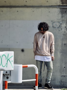 「mnml(ミニマル)のアイテム(トップス)」を使った、Life…さん(メンズ・175cm)の春コーディネート