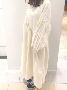 「SM2（エスエムツー）のアイテム（シャツワンピース）」を使った、conomi000さん（レディース・155cm）の春コーディネート