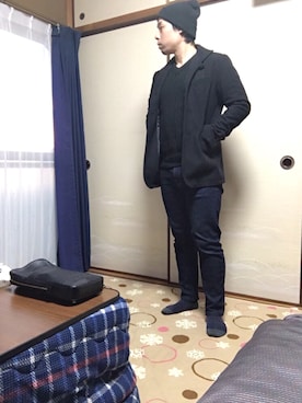 黒縁メガネの一期一会さんのコーディネート