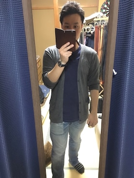 黒縁メガネの一期一会さんのコーディネート