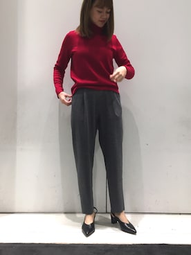 「STUDIOUS SELECT（ステュディオスセレクト）のアイテム」を使った、CHIYORI TAKAGAKIさん（レディース・156cm）の秋コーディネート