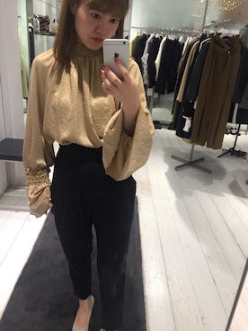 「M/M ATTACHMENT（エムエムアタッチメント）のアイテム（パンツ）」を使った、CHIYORI TAKAGAKIさん（レディース・156cm）の秋コーディネート