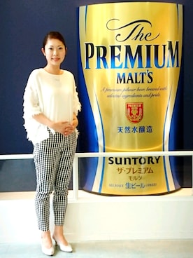 「ビール工場見学」｜天さんさん（レディース・166cm）の夏コーディネート