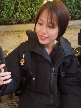 「無（ム）のアイテム（その他アウター）」を使った、Adeline さん（レディース・158cm）の冬コーディネート