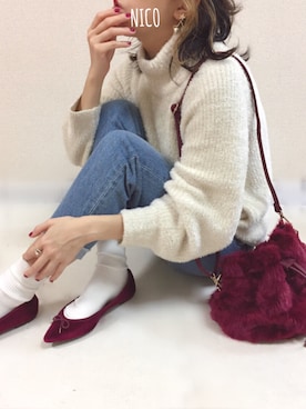 hanicoさん（レディース・155cm）の冬コーディネート