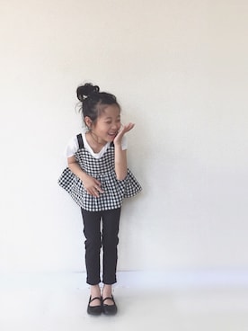 「アイテム（キャミソール）」を使った、hanicoさん（キッズ・110cm）の春コーディネート