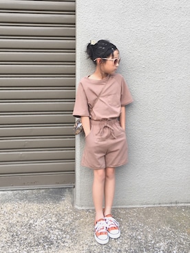 「アイテム（その他トップス）」を使った、hanicoさん（キッズ・120cm）の夏コーディネート