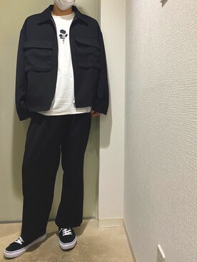 「adrer」｜「アイテム（セットアップ）」を使った、TOKIOさん（メンズ・177cm）の春コーディネート