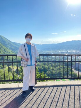 「G.O.C（ジーオーシー）のアイテム（Tシャツ/カットソー）」を使った、TOKIOさん（メンズ・177cm）の春コーディネート