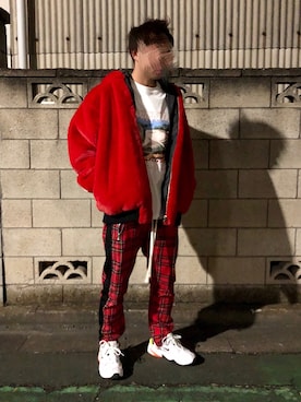 「アイテム（ブルゾン）」を使った、masatoshiさん（メンズ・173cm・10代）の冬コーディネート