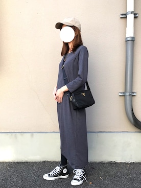 「AVAN LILY（アヴァンリリィ）のアイテム（アクセサリー）」を使った、りえこさん（レディース・161cm）の秋コーディネート