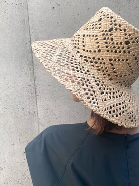「ROPE'（ロペ）のアイテム（帽子）」を使った、MOEさん（レディース・164cm）の春コーディネート