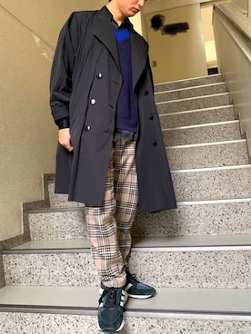 「EQUIPMENT（エキップモン）のアイテム」を使った、ざわ_低身長男子styleさん（メンズ・162cm）の冬コーディネート