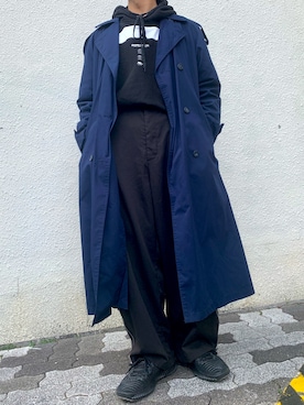 「SHAREEF（シャリーフ）のアイテム（パーカー）」を使った、ざわ_低身長男子styleさん（メンズ・162cm）の冬コーディネート