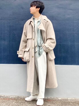 RYO TAKASHIMAのトレンチコートを使った人気ファッション