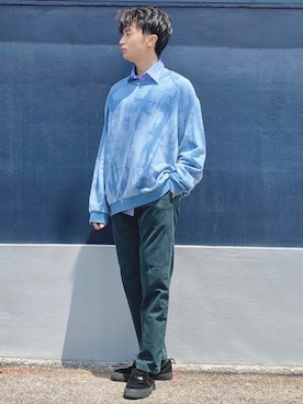 「Acne Studios（アクネストゥディオズ）のアイテム（スウェット）」を使った、ざわ_低身長男子styleさん（メンズ・163cm）の春コーディネート