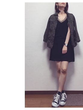 「アイテム（イヤリング）」を使った、Lilychouchouさん（レディース・163cm・20代）の夏コーディネート