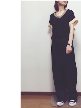 「アイテム（イヤリング）」を使った、Lilychouchouさん（レディース・163cm・20代）の夏コーディネート