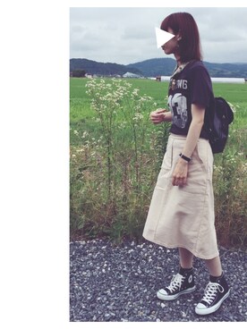 「アイテム（イヤリング）」を使った、Lilychouchouさん（レディース・163cm・20代）の夏コーディネート