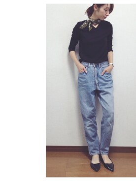 「アイテム（イヤリング）」を使った、Lilychouchouさん（レディース・163cm・20代）の秋コーディネート