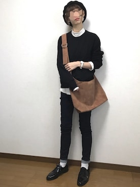 「Daniel Wellington（ダニエルウェリントン）の販売終了 クラシックペティット ボンダイ 32mm（アナログ腕時計）」を使った、Lilychouchouさん（レディース・163cm）の秋コーディネート