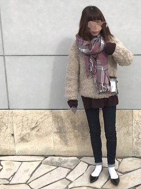 「白ソックス」｜Lilychouchouさん（レディース・163cm）の冬コーディネート