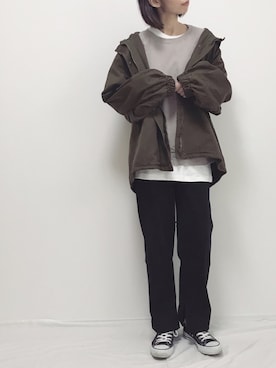 「アイテム（ブルゾン）」を使った、Lilychouchouさん（レディース・163cm・30代）の秋コーディネート