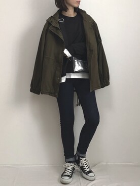 「アイテム（ブルゾン）」を使った、Lilychouchouさん（レディース・163cm・30代）の秋コーディネート
