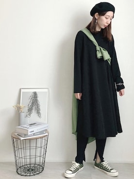 「sakishimatokyo」｜「アイテム（ハンチング/ベレー帽）」を使った、Lilychouchouさん（レディース・163cm）の春コーディネート