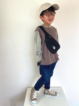 TARE-MAYUさん（キッズ・120cm）の春コーディネート