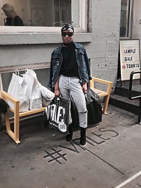 「fashionblogger」｜「アイテム（ジャケット/アウター）」を使った、Bria Van Cootenさん（レディース・153cm）の冬コーディネート