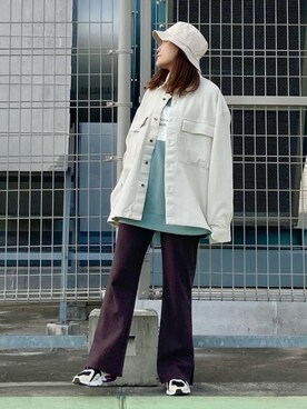 「JUNRED（ジュンレッド）のアイテム（帽子）」を使った、tomoさん（レディース・152cm）の冬コーディネート