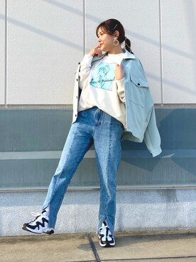 「JUNRED（ジュンレッド）のアイテム（ブルゾン）」を使った、tomoさん（レディース・152cm）の冬コーディネート