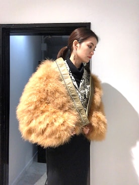 「TOGA PULLA（トーガ　プルラ）のアイテム（ジャケット/アウター）」を使った、mariさん（レディース・154cm）の冬コーディネート
