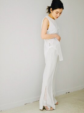 「hatra（ハトラ）のアイテム」を使った、mariさん（レディース・154cm）の春コーディネート