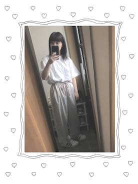 「アイテム（ジャージ）」を使った、riho.☺︎⭐️さん（レディース・151cm・10代）の夏コーディネート