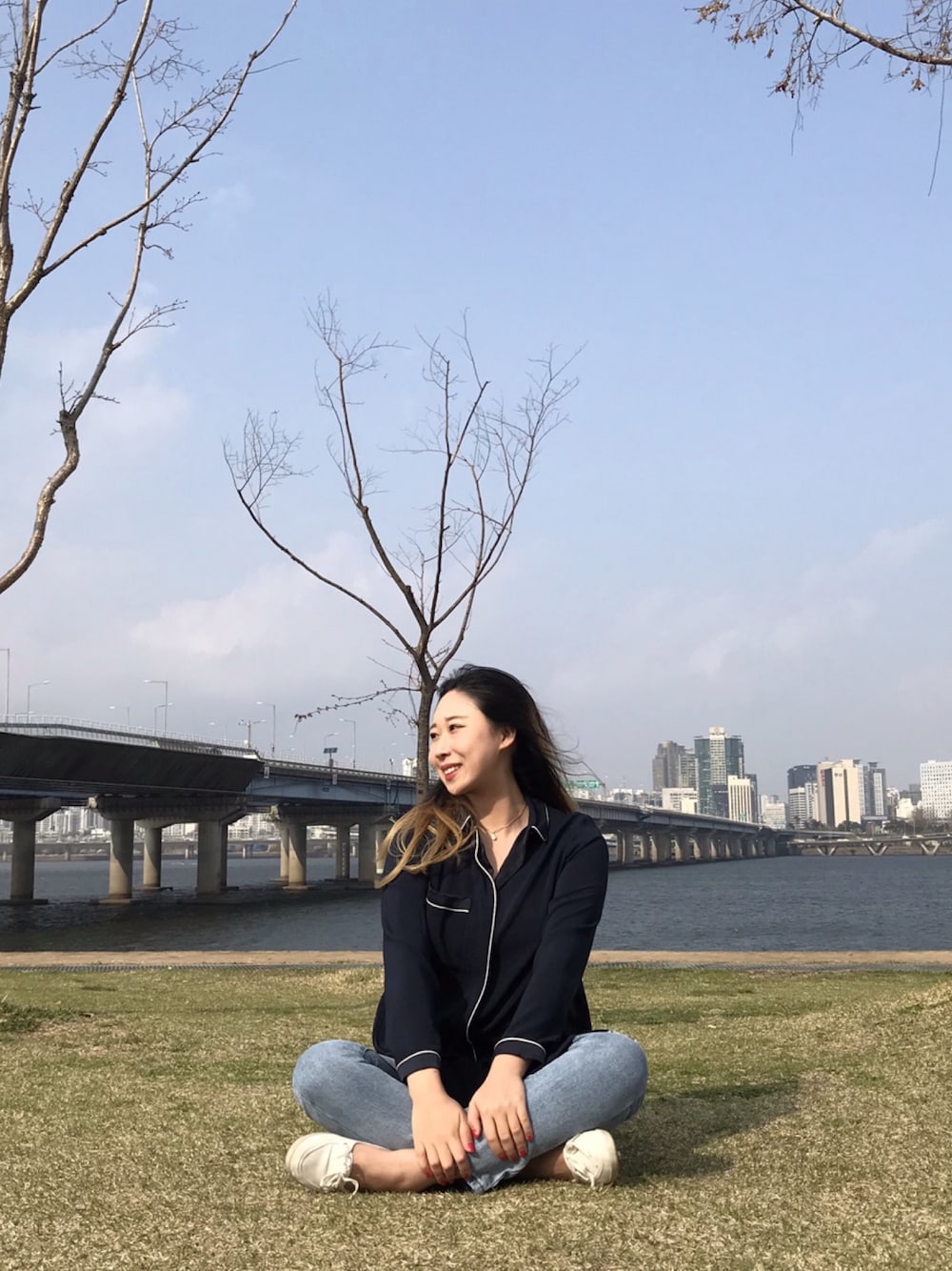 「girl、korea、korea style、韓国ファッション、韓国ブランド、韓国コーデ、韓国」｜「ZARAのアイテム（シャツワンピース、その他）」を使った、スルビさん（レディース・168cm）の春コーディネートの1枚目の写真