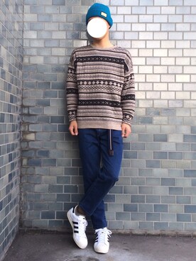 「チャイハネ（チャイハネ）のアイテム（ソックス/靴下）」を使った、TAKETOさん（メンズ・175cm）の冬コーディネート