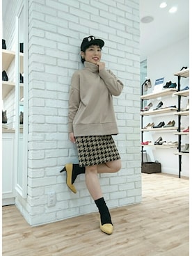 「カラーパンプス」｜ORientalTRafficルミネ横浜さん（レディース・160cm）の冬コーディネート