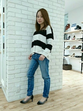 「カラーパンプス」｜ORientalTRafficルミネ横浜さん（レディース・160cm）の冬コーディネート