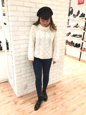 「エナメルシューズ」｜ORientalTRafficルミネ横浜さん（レディース・160cm）の冬コーディネート