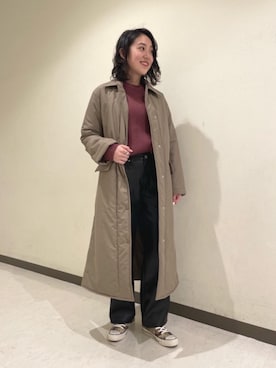 「CONVERSE（コンバース）の＜CONVERSE（コンバース）＞ALL STAR US CAMO HI/スニーカー ◆（スニーカー）」を使った、Tanuma Lisaさん（レディース・165cm）の冬コーディネート