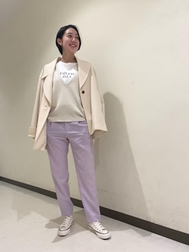 Tanuma Lisaさん（レディース・165cm）の春コーディネート