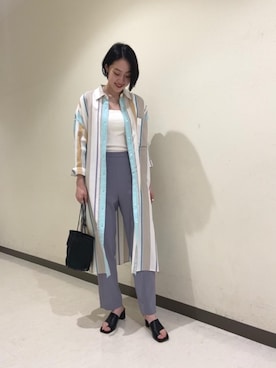 「TILLETT（ティレット）のアイテム」を使った、Tanuma Lisaさん（レディース・165cm）の春コーディネート