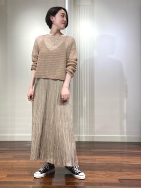 Tanuma Lisaさん（レディース・165cm）の春コーディネート