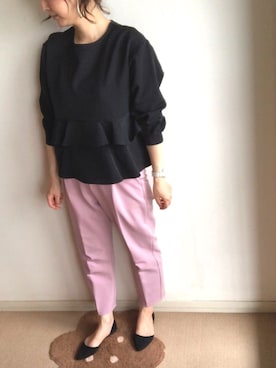 「Bou Jeloud（ブージュルード）のアイテム（アクセサリー）」を使った、こっつんこーでさん（レディース・161cm）の夏コーディネート