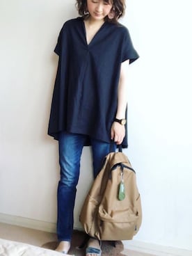 「MICKEY WATCH（ミッキーウォッチ）のアイテム」を使った、こっつんこーでさん（レディース・161cm）の夏コーディネート