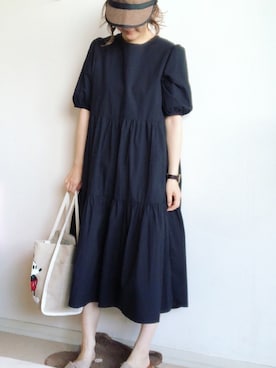 「MICKEY WATCH（ミッキーウォッチ）のアイテム」を使った、こっつんこーでさん（レディース・161cm）の夏コーディネート