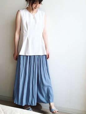 「Bou Jeloud（ブージュルード）のアイテム（アクセサリー）」を使った、こっつんこーでさん（レディース・161cm）の秋コーディネート